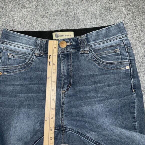 Democracy Jeans Womens Size 6 Blue Denim Ab Technology Skinny - Picture 6 of 10